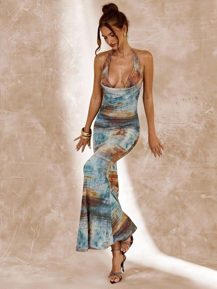 Rochie maxi SHEIN, albastru