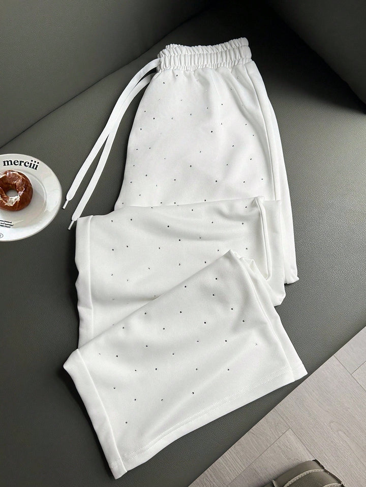 Pantaloni SHEIN, alb