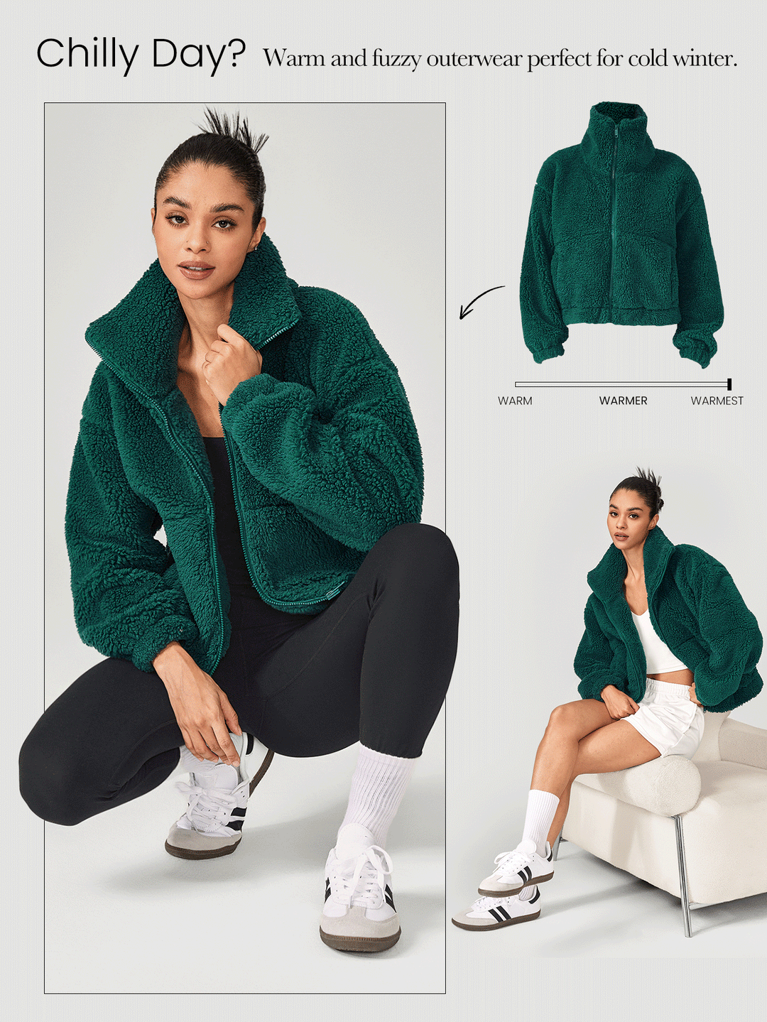 Jachetă sport SHEIN, verde