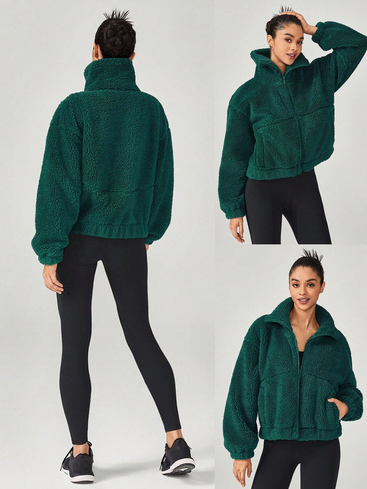 Jachetă sport SHEIN, verde