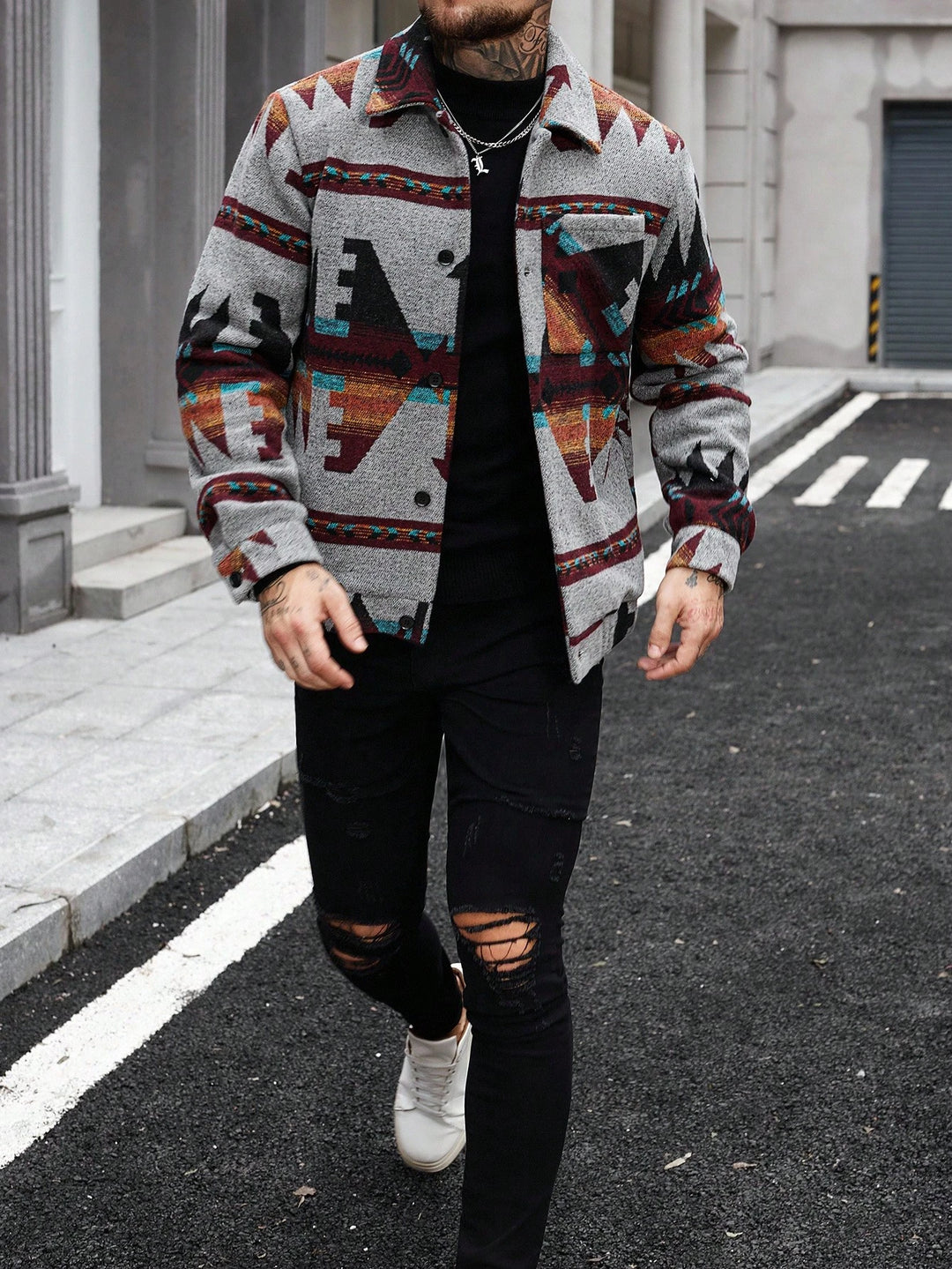 SHEIN Jacket, mixed colours