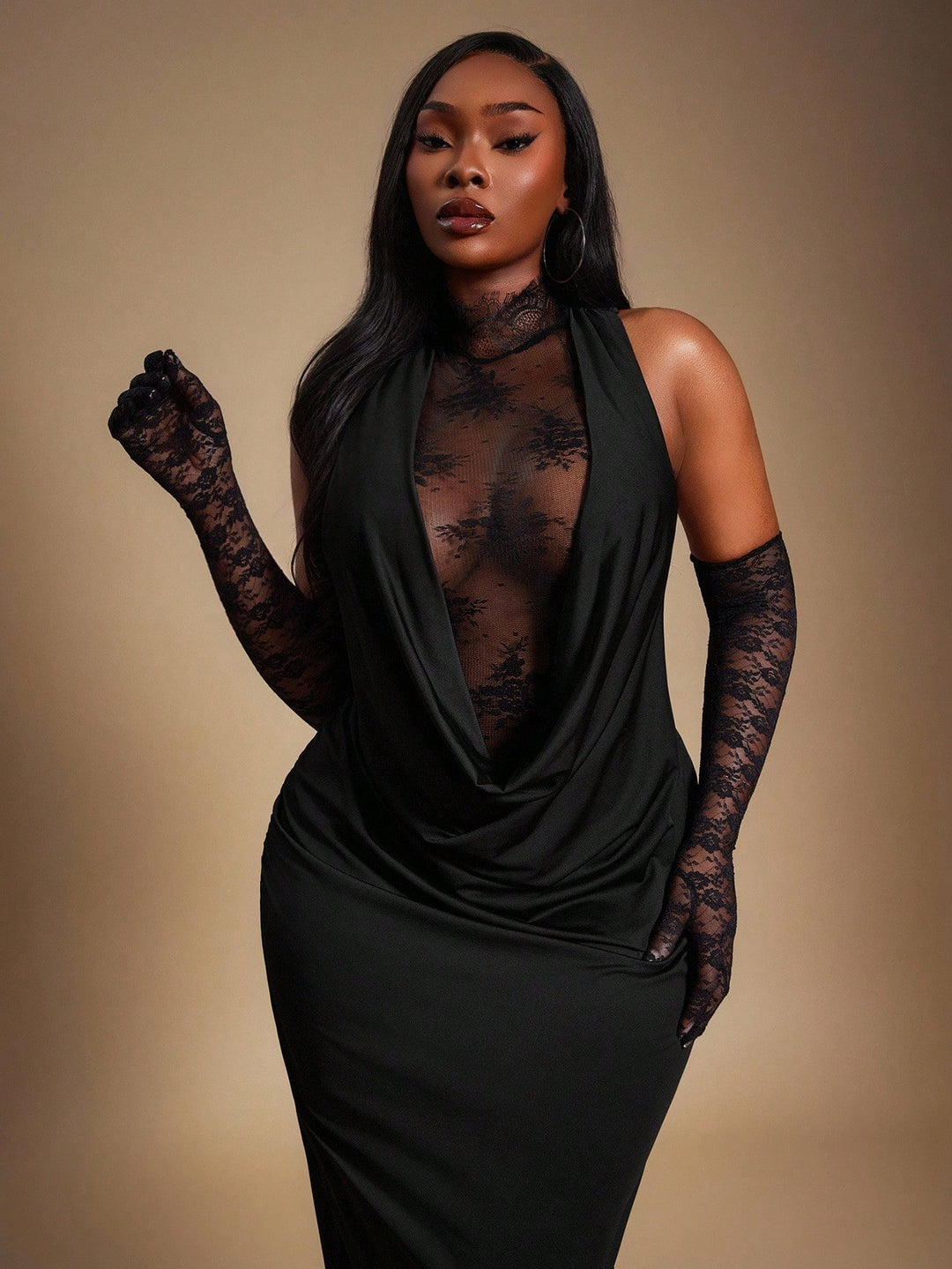 Rochie maxi SHEIN, negru