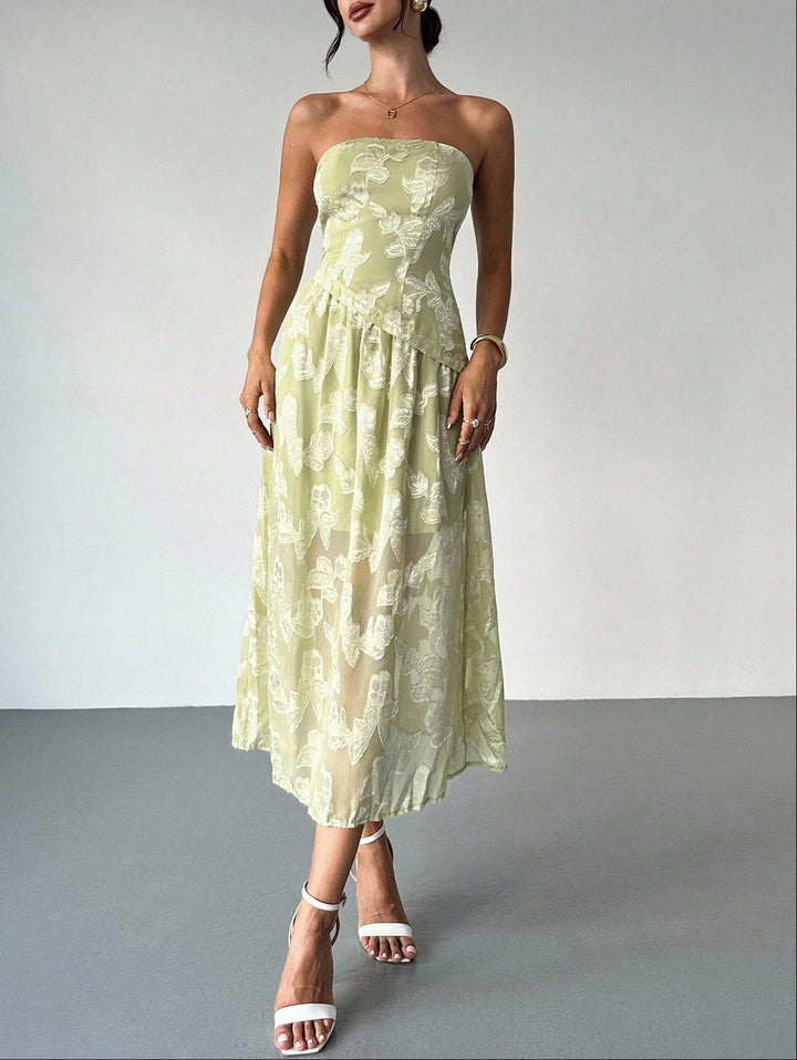 Rochie maxi Shein, verde