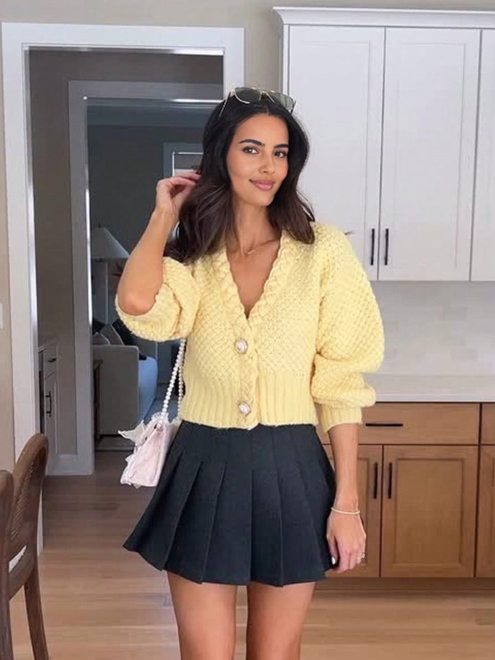 Cardigan SHEIN, galben