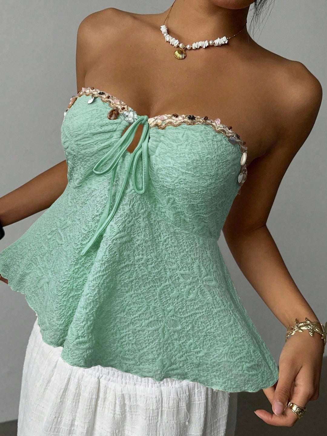 Top SHEIN, verde