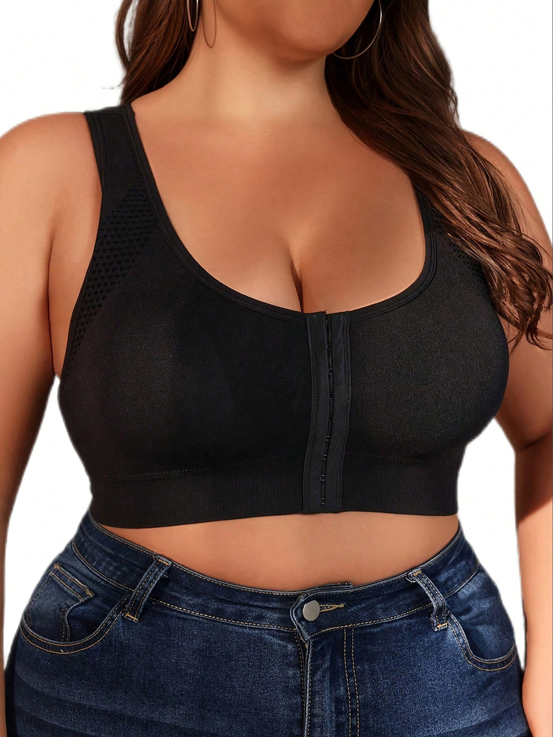 Sutien sport SHEIN, negru