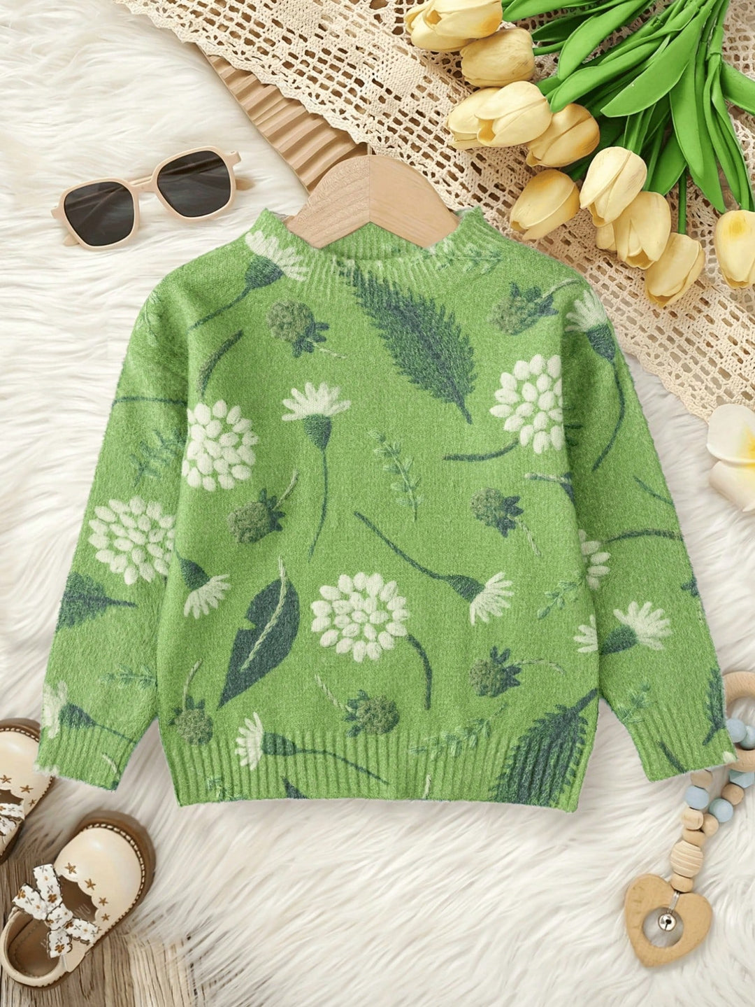 Pulover SHEIN, verde