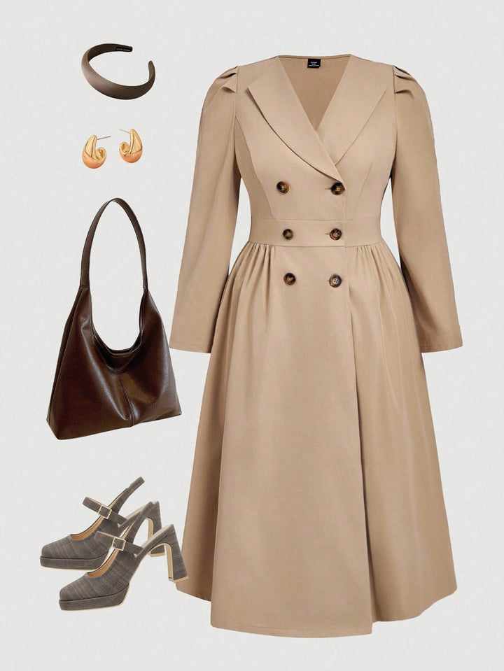 Trench SHEIN, kaki