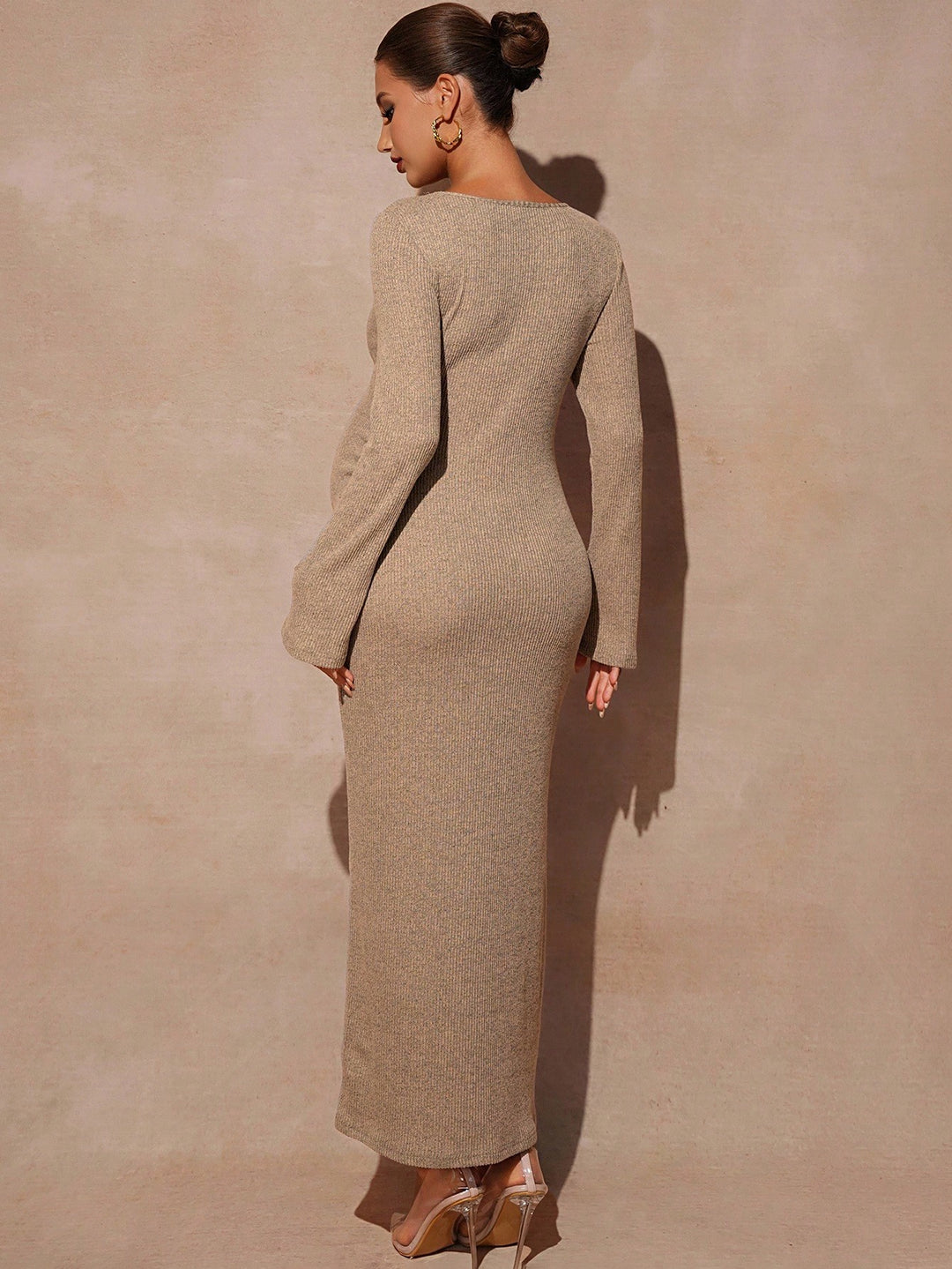 Rochie SHEIN, kaki