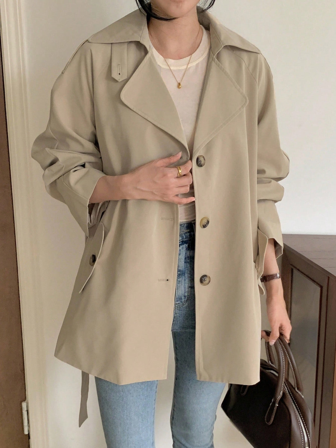 Trench SHEIN, bej