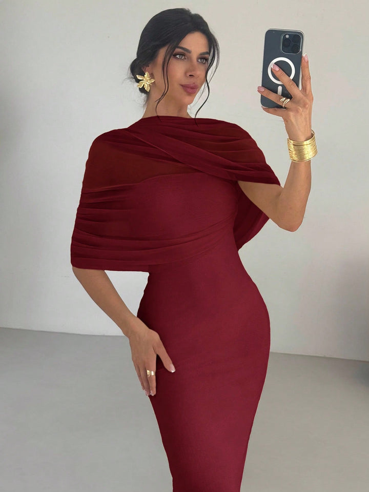Rochie maxi SHEIN, vișiniu