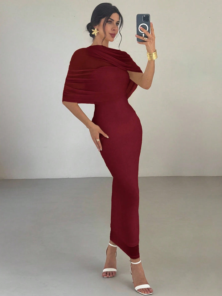 Rochie maxi SHEIN, vișiniu