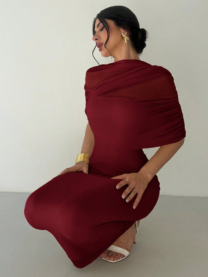 Rochie maxi SHEIN, vișiniu