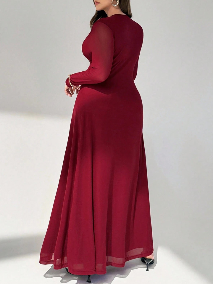 Rochie maxi Shein, vișiniu