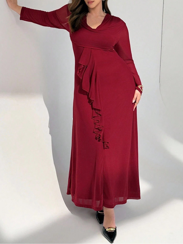 Rochie maxi Shein, vișiniu