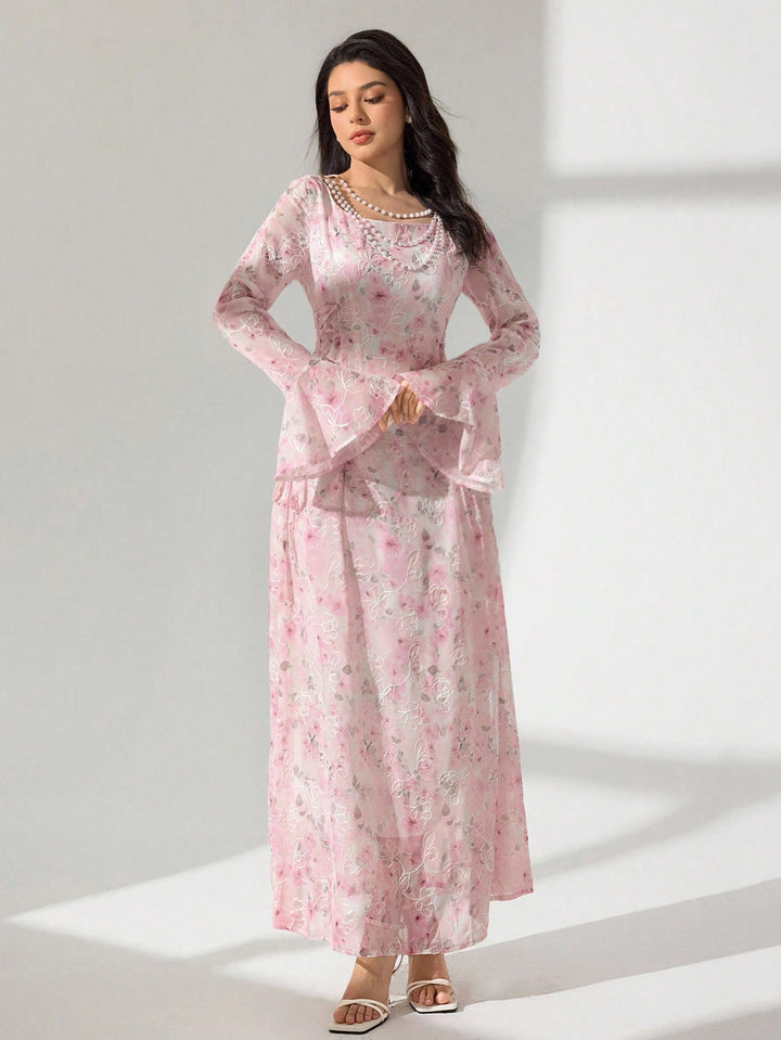 Rochie maxi SHEIN, roz