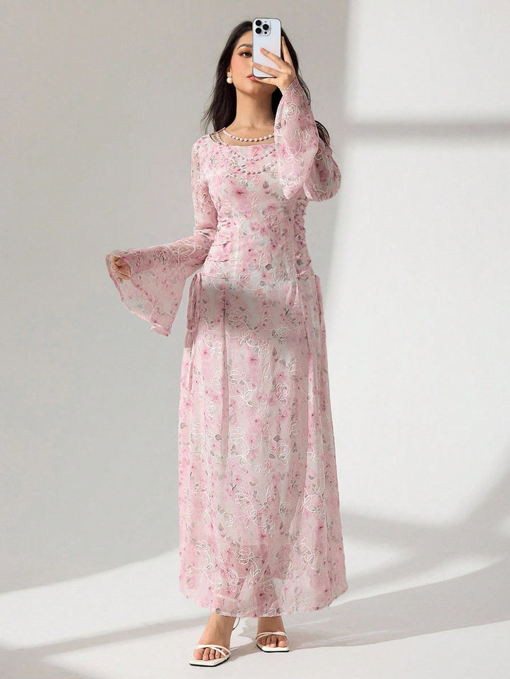 Rochie maxi SHEIN, roz