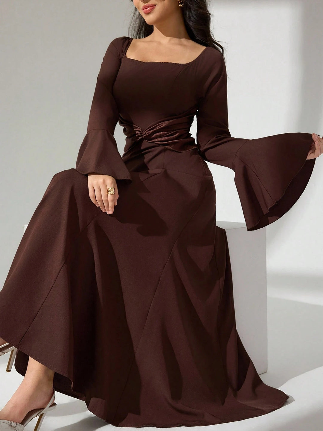 Rochie maxi Shein, maro