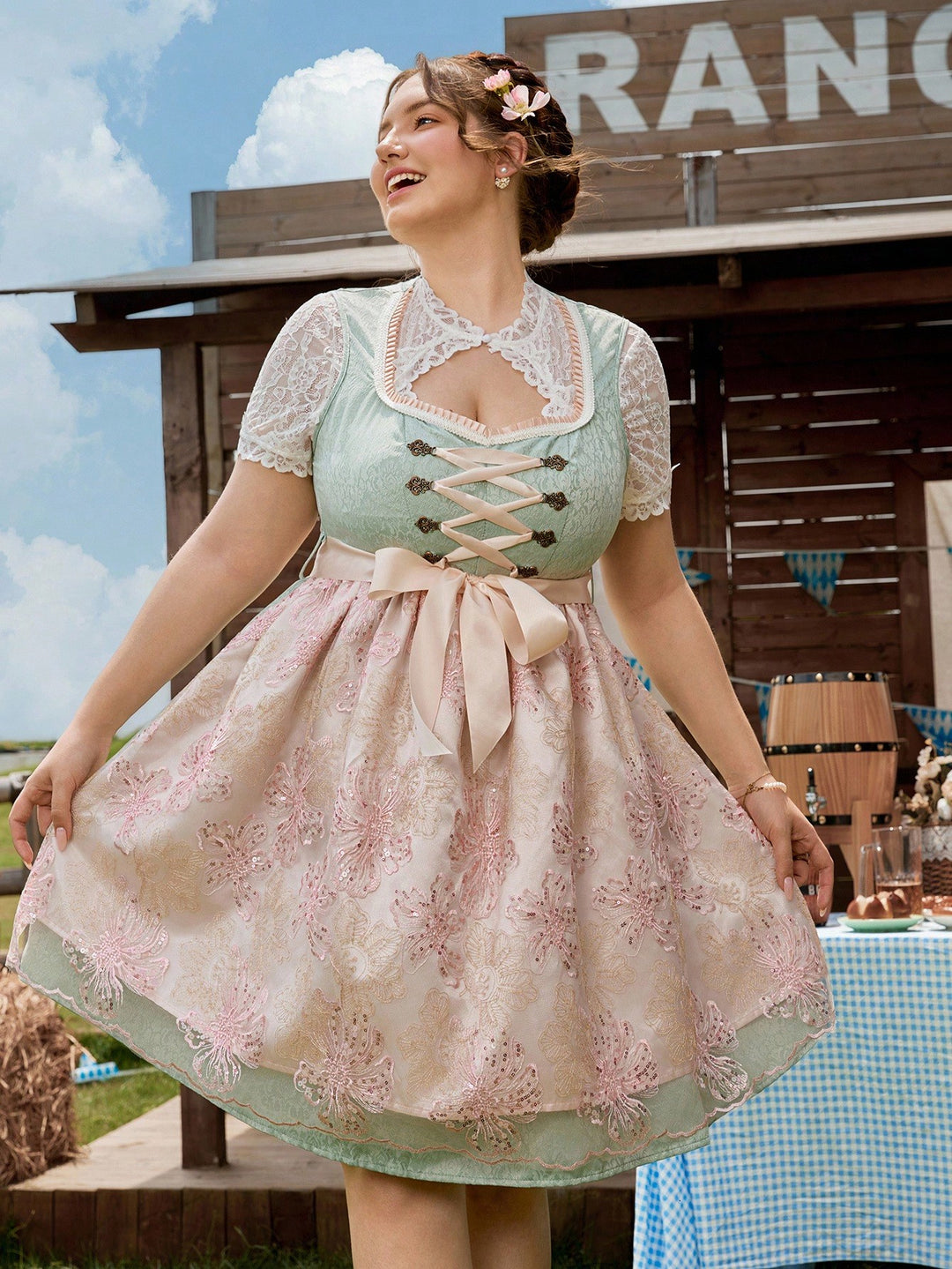 Rochie SHEIN, verde