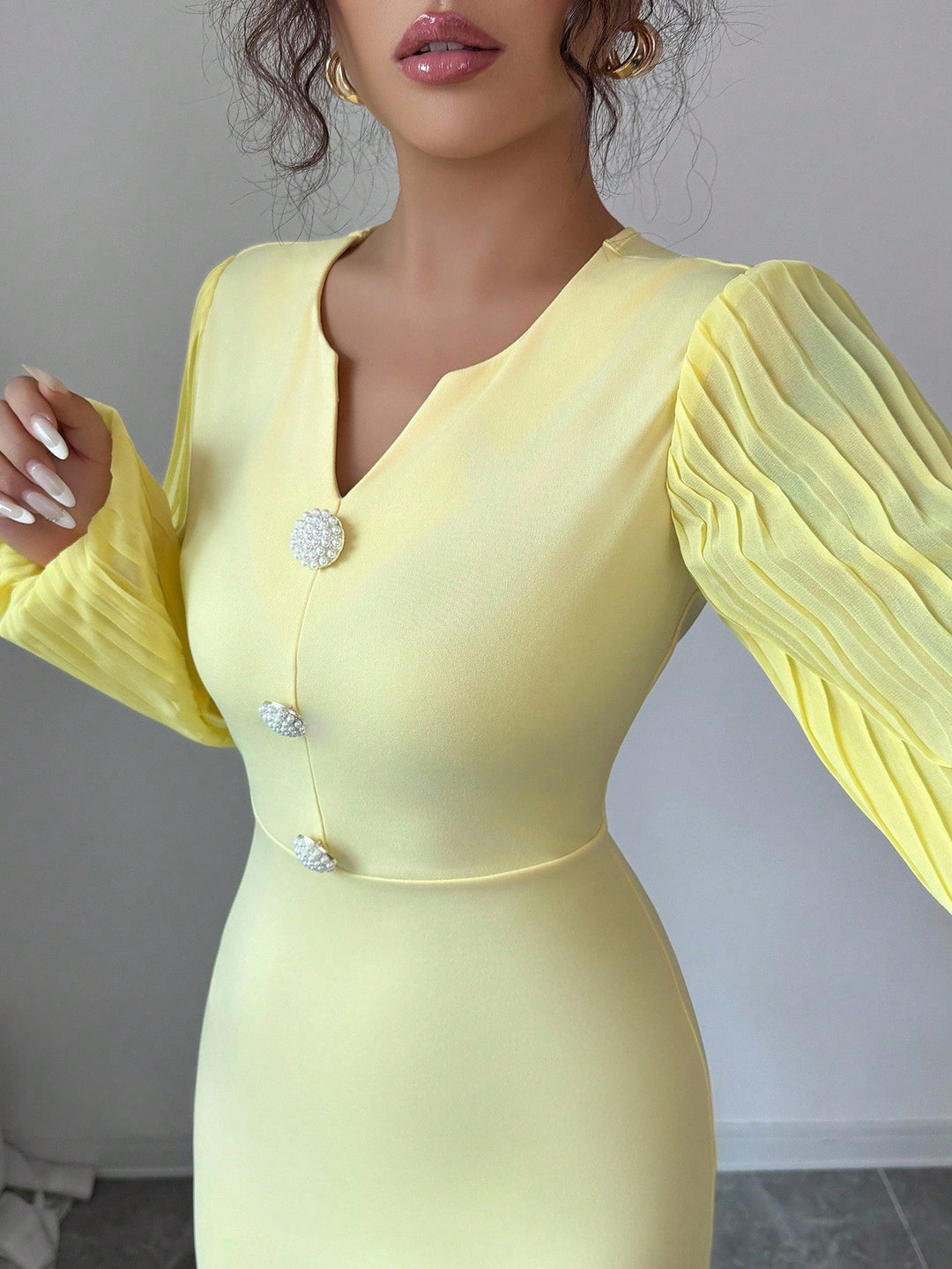 Rochie maxi SHEIN, galben
