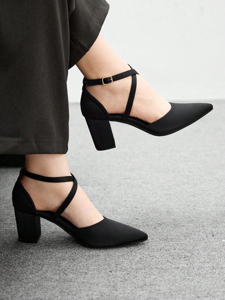 Pantofi cu toc SHEIN, negru