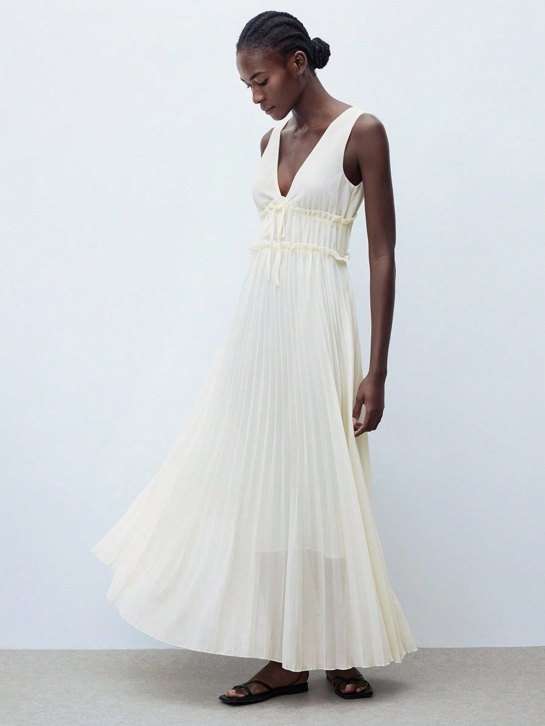 Rochie maxi SHEIN, alb