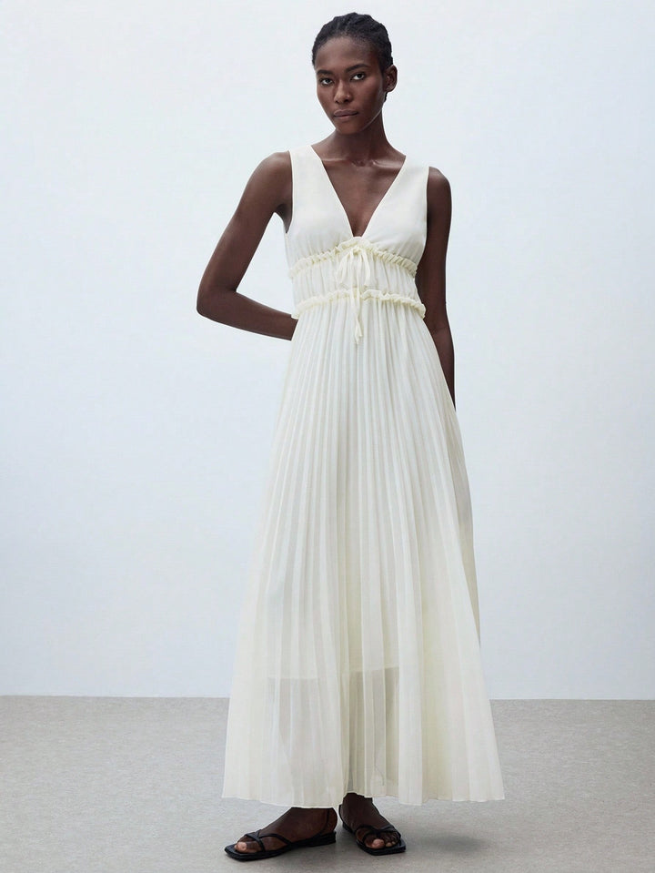 Rochie maxi SHEIN, alb