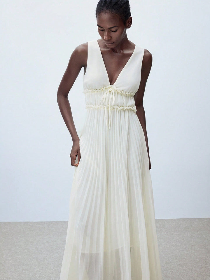 Rochie maxi SHEIN, alb