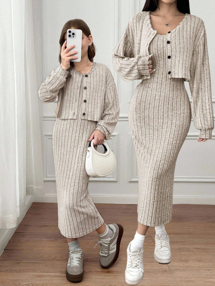 Cardigan SHEIN, kaki