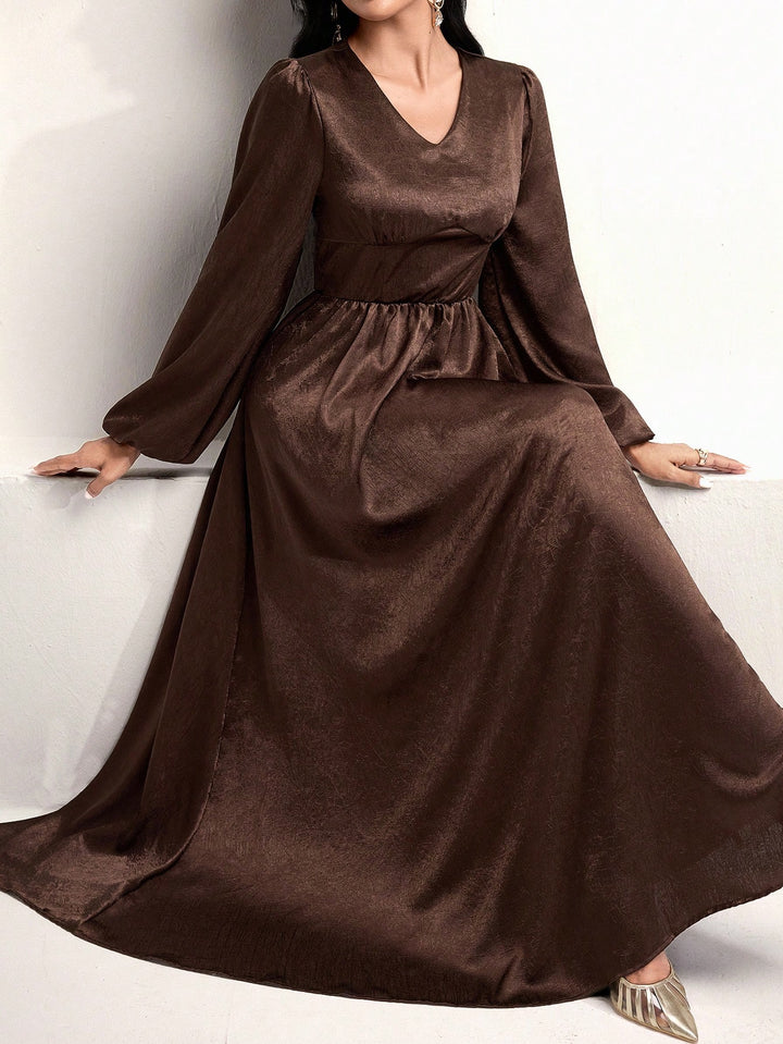 Rochie maxi SHEIN, maro