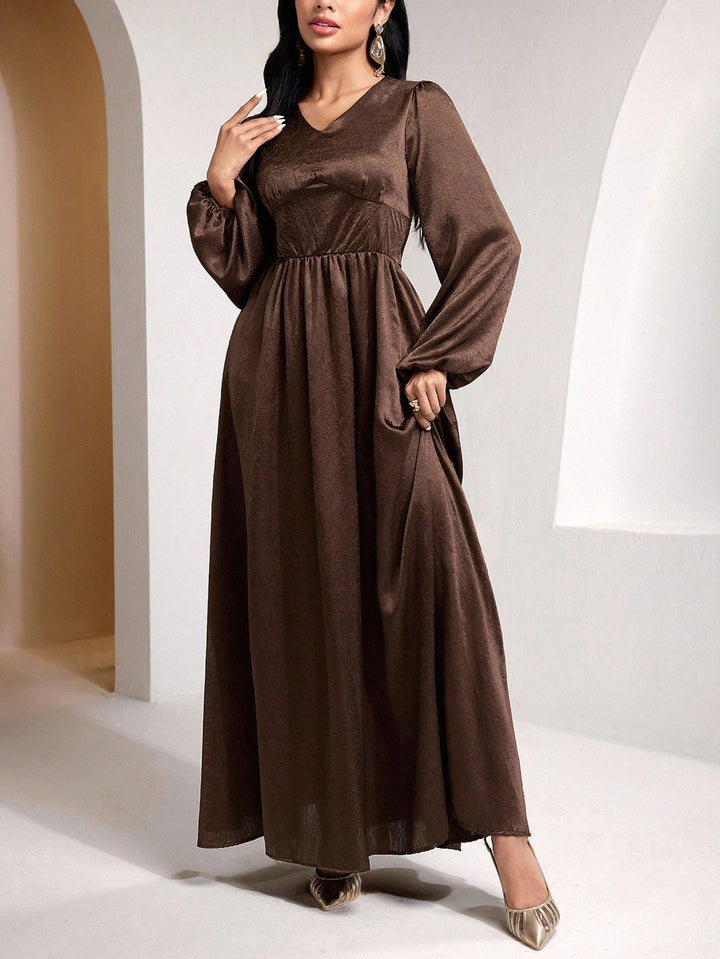 Rochie maxi SHEIN, maro