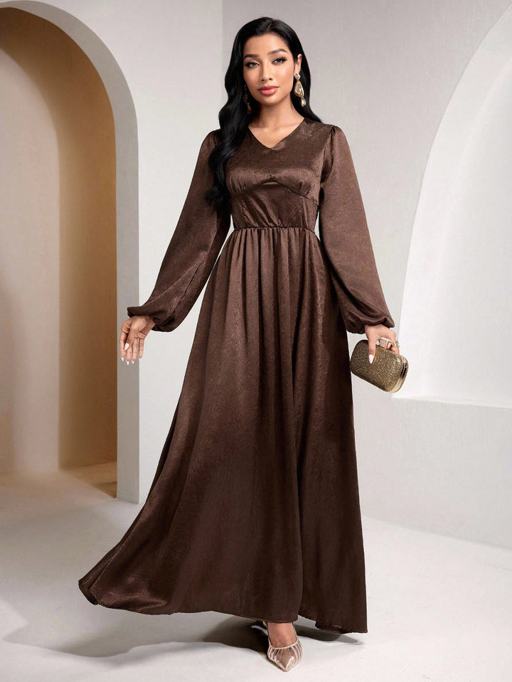 Rochie maxi SHEIN, maro
