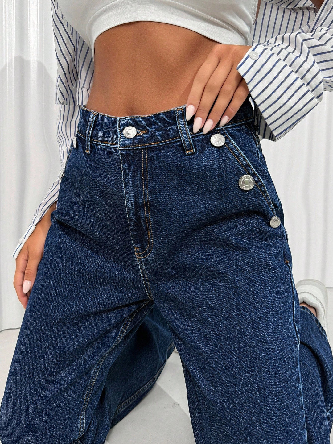 Jeans SHEIN, albastru