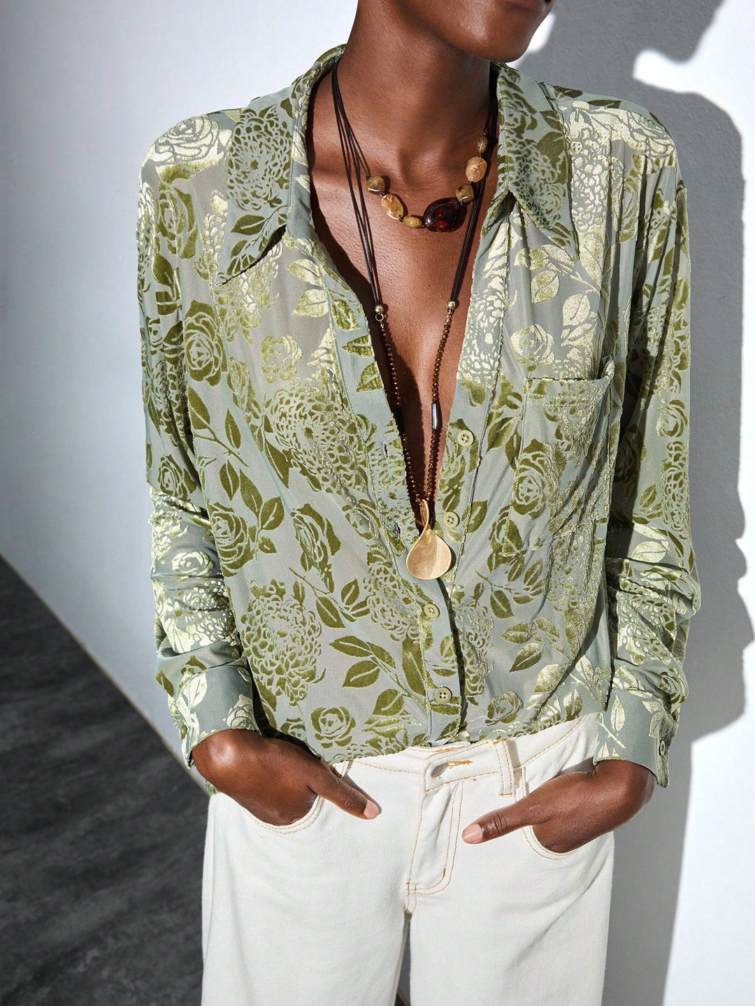 Bluza SHEIN, verde