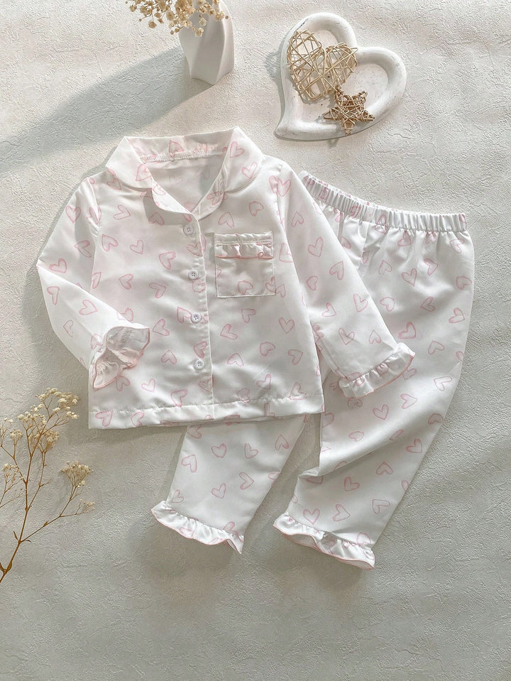 Compleu pijamale Shein, alb