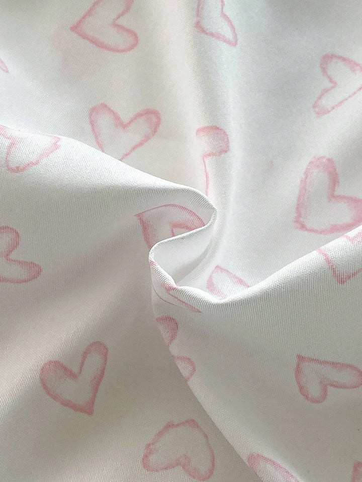 Compleu pijamale Shein, alb