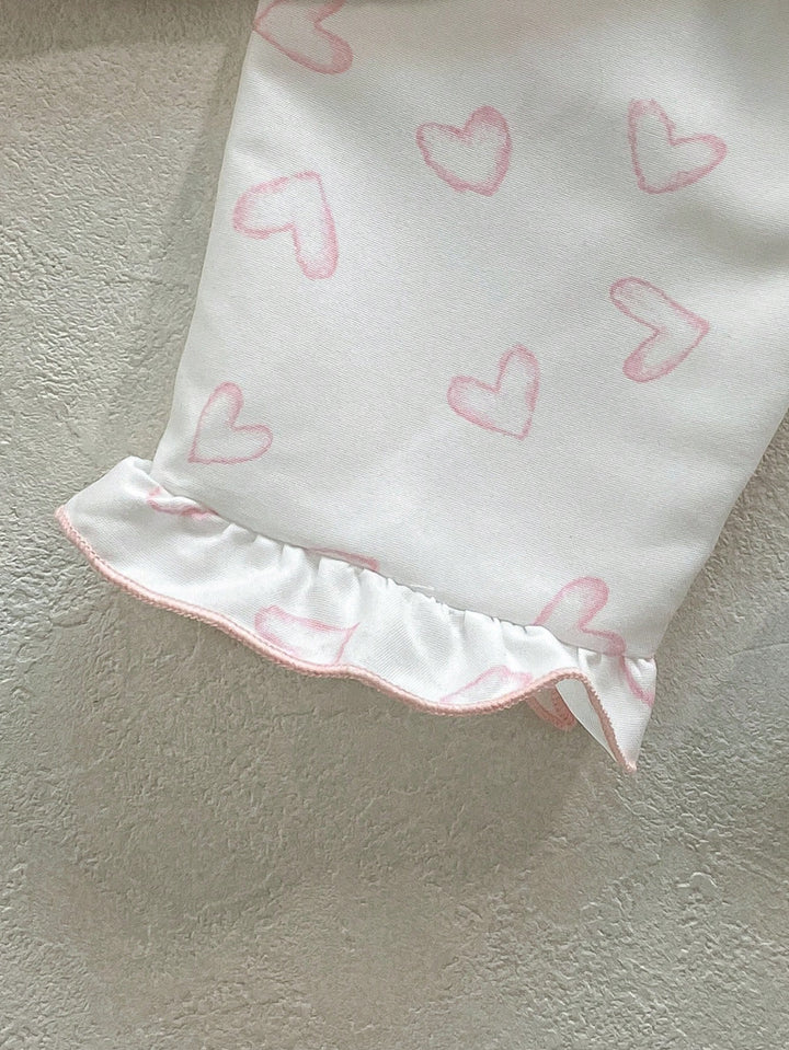 Compleu pijamale Shein, alb