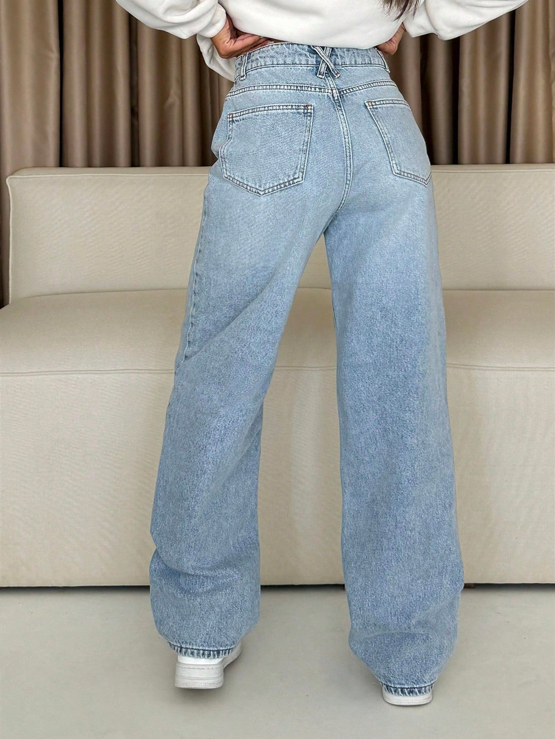 Jeans Shein, albastru