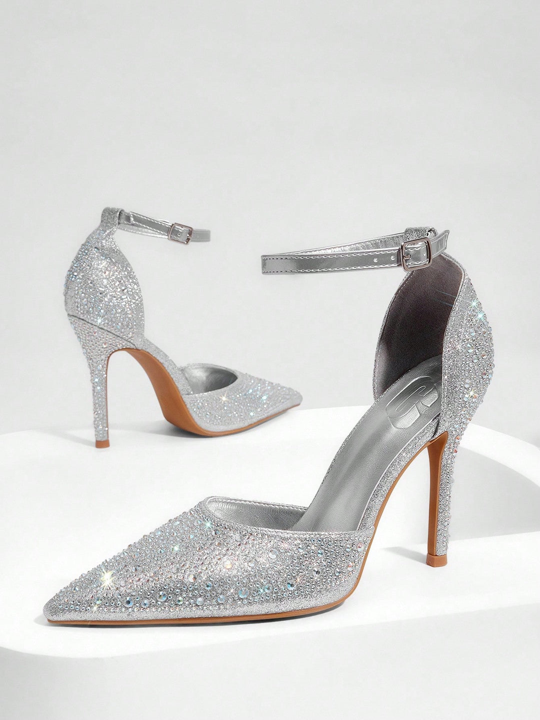Pantofi cu toc SHEIN, gri