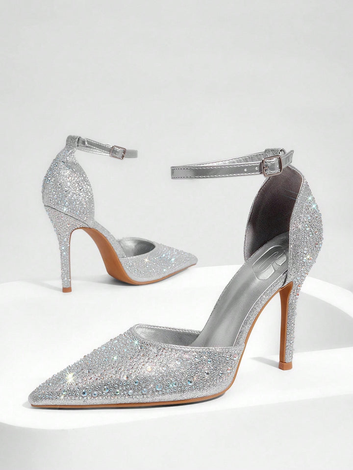 Pantofi cu toc SHEIN, gri