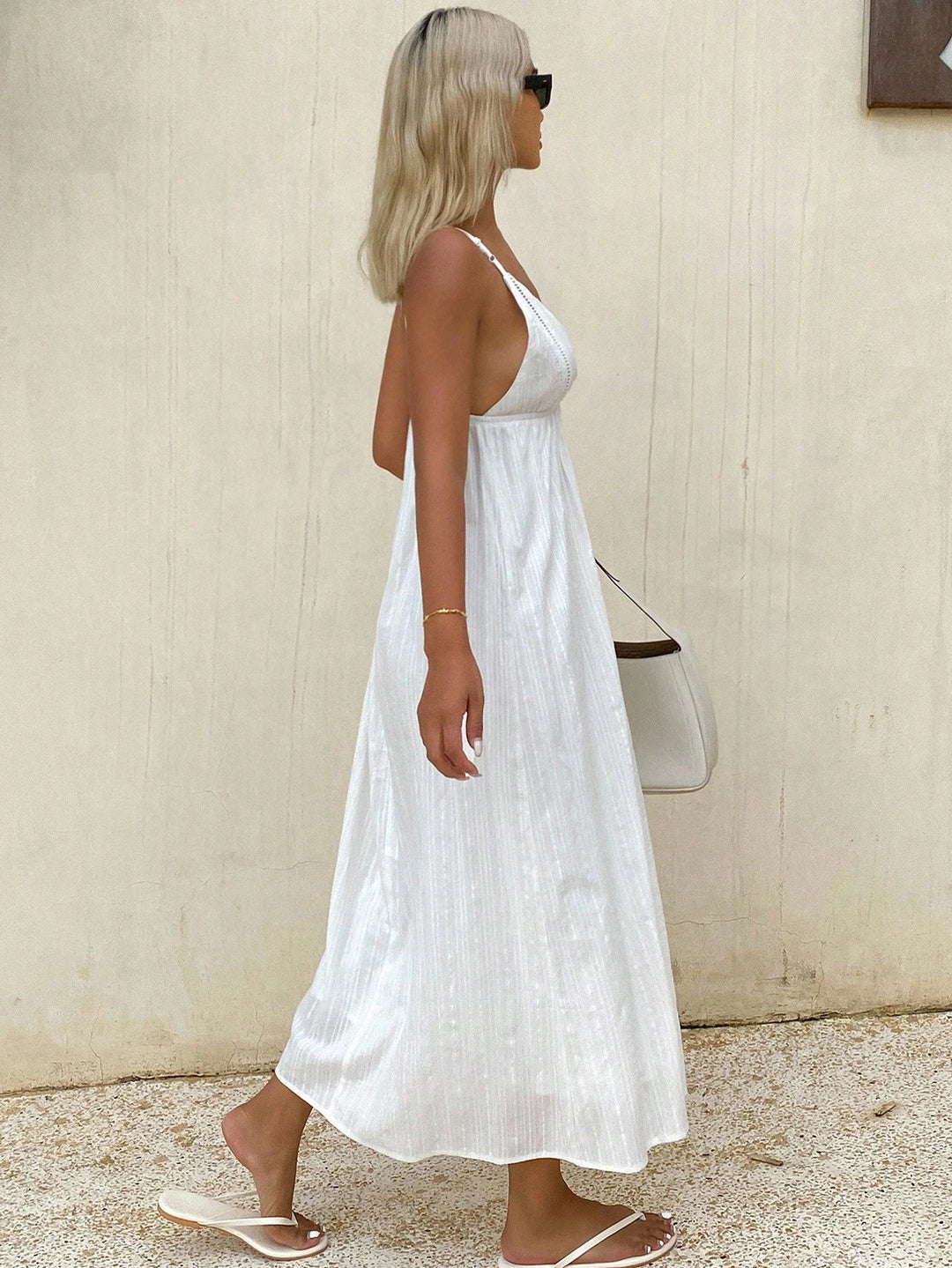 Rochie maxi SHEIN, alb