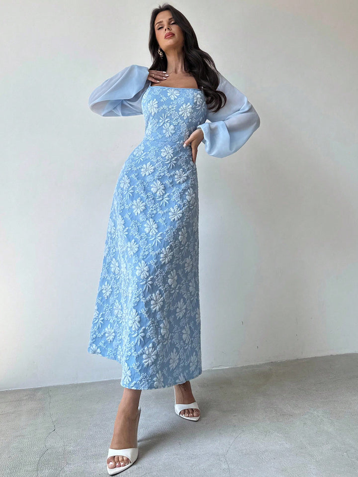 Rochie midi SHEIN, albastru