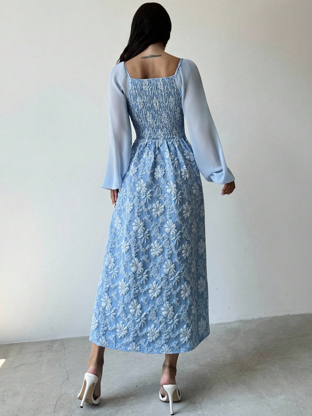 Rochie midi SHEIN, albastru