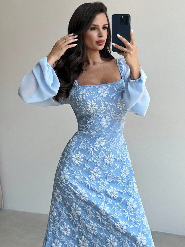 Rochie midi SHEIN, albastru