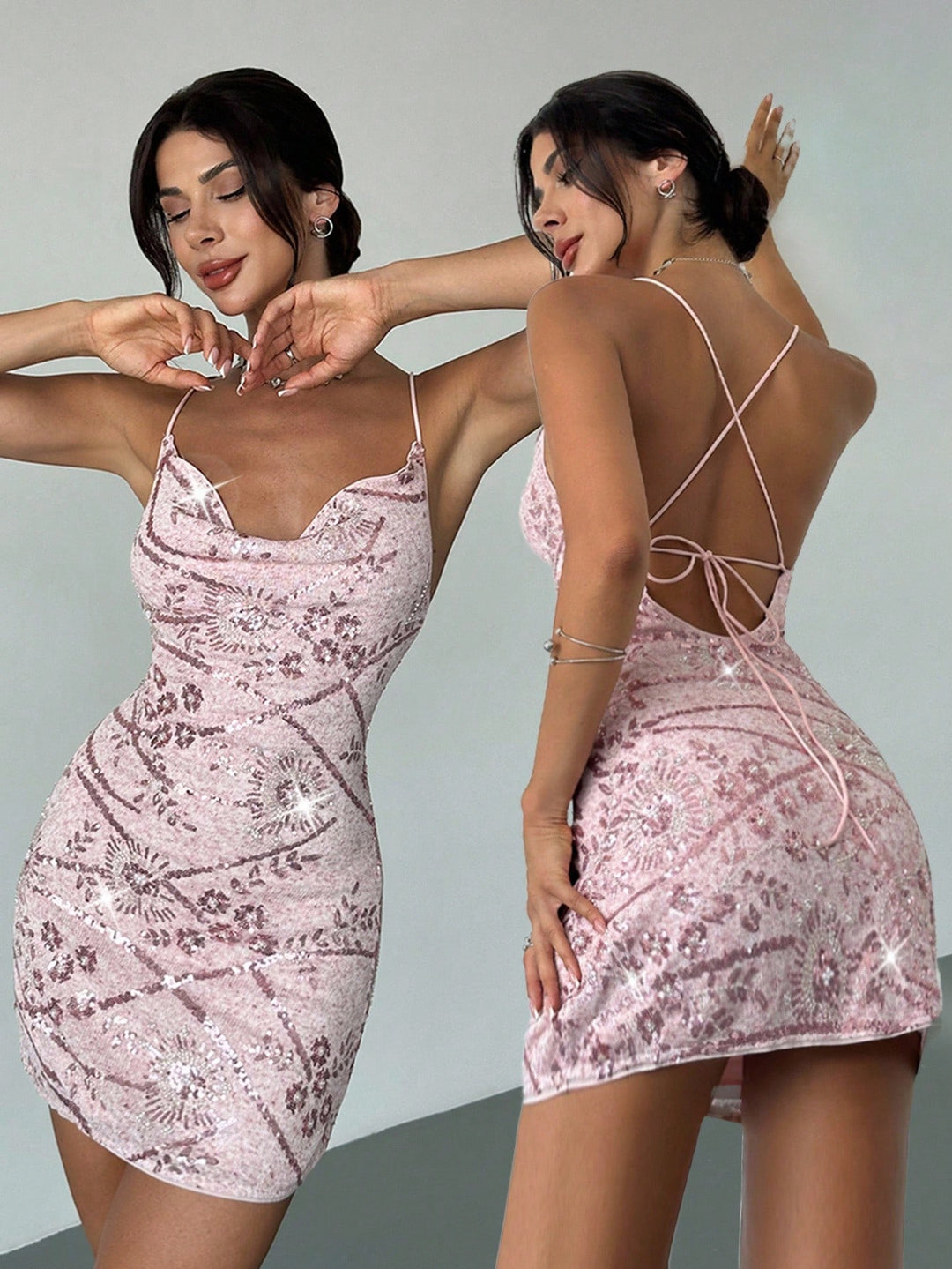 Rochie mini SHEIN, roz
