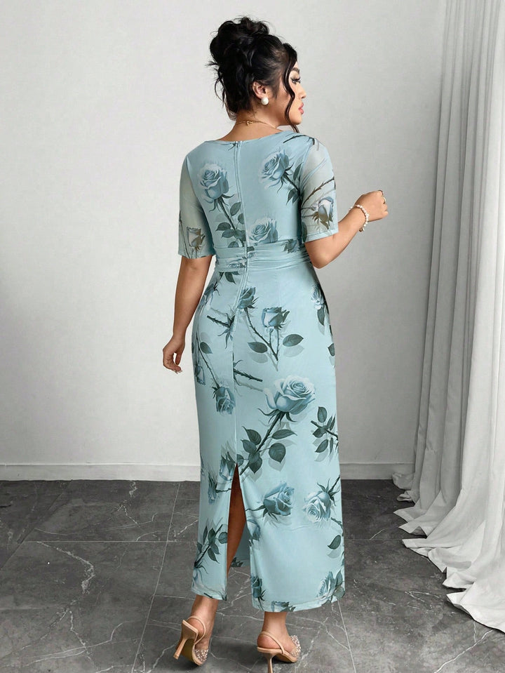 Rochie maxi SHEIN, albastru
