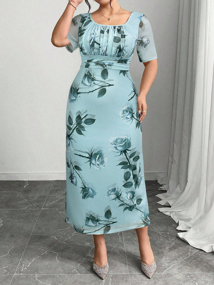 Rochie maxi SHEIN, albastru