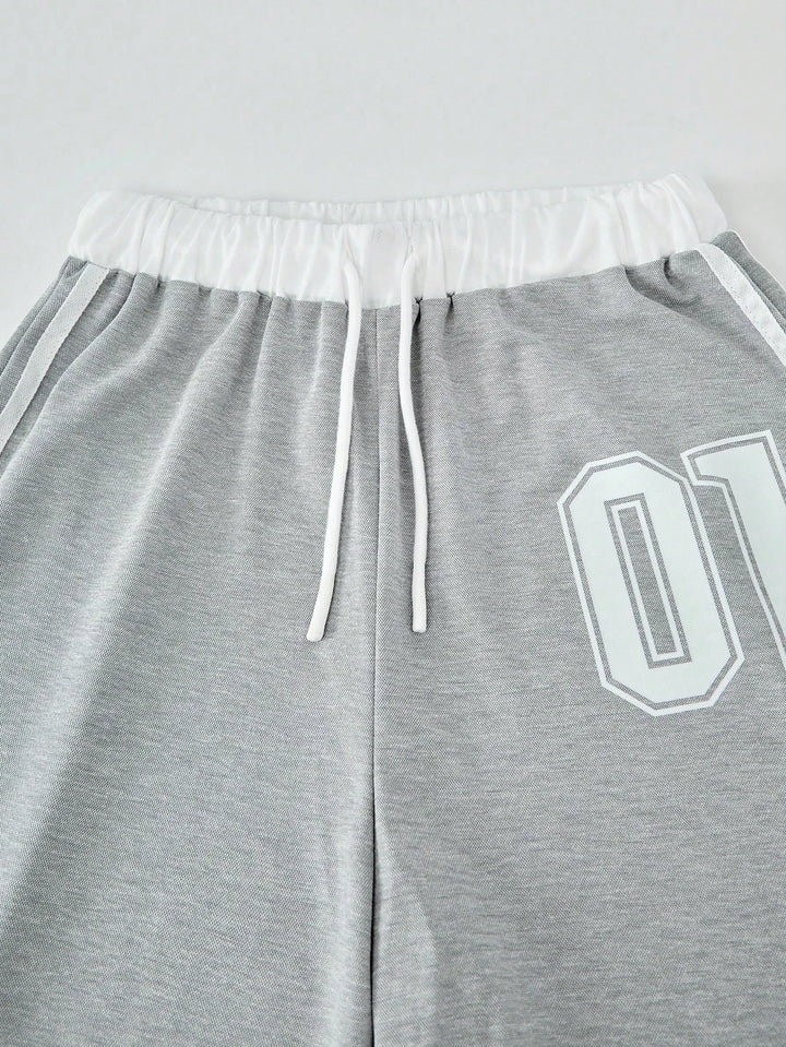 Pantaloni de trening SHEIN, gri