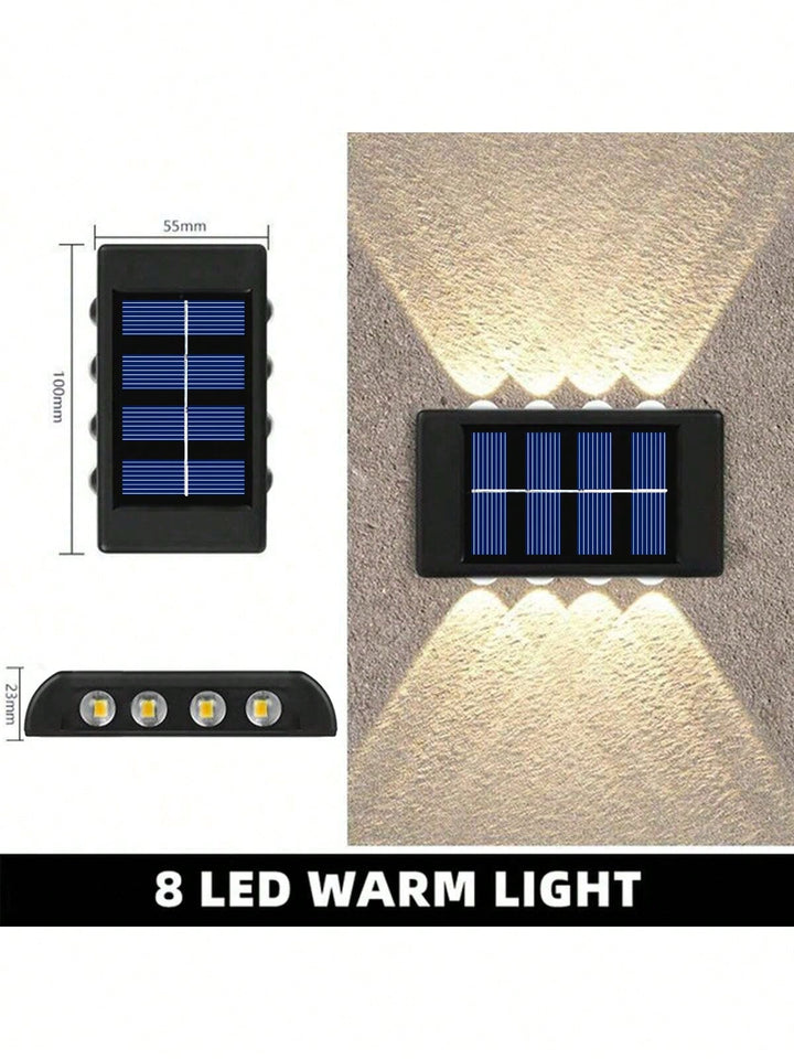 Set aplice solare de perete pentru exterior SHEIN, alb
