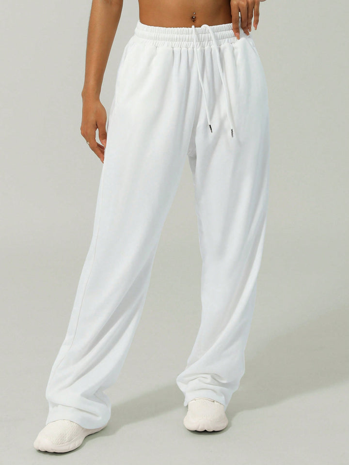 Pantaloni SHEIN, alb
